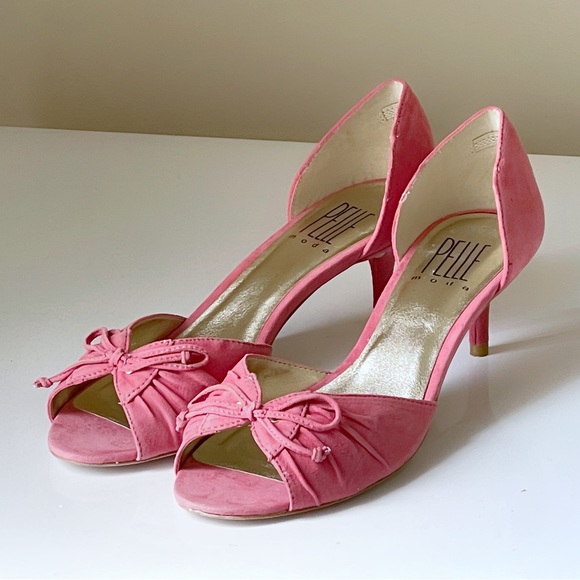 NWT genuine suede kitty heel pumps - Picture 3 of 3